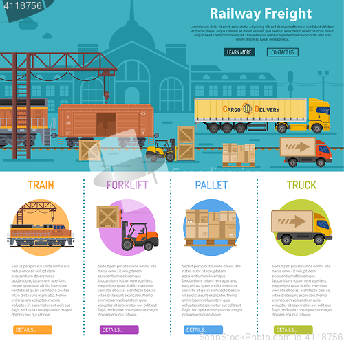 Image of Railway Freight infographics