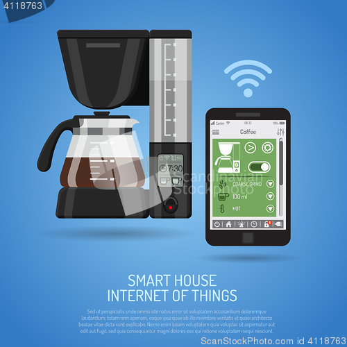 Image of Smart House and internet of things