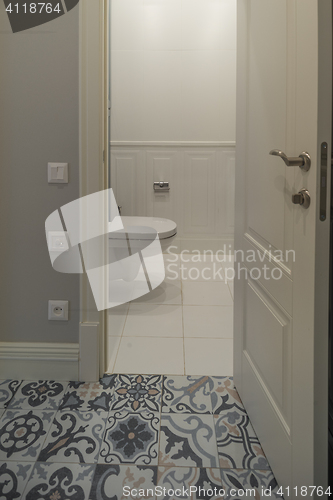 Image of toilet room interior