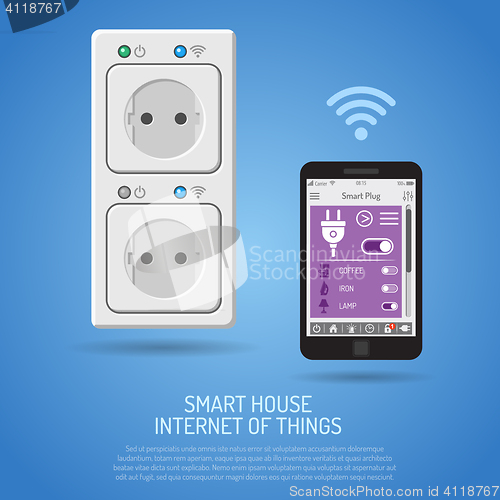 Image of Smart House and internet of things