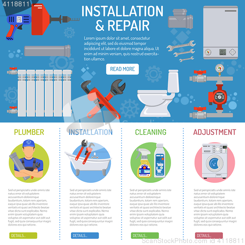 Image of Plumbing Service infographics