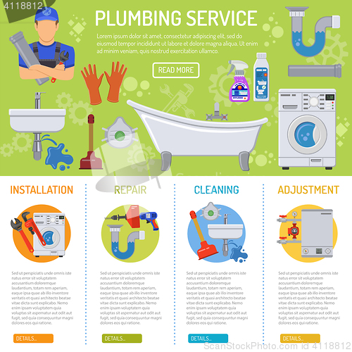 Image of Plumbing Service infographics