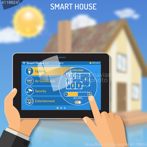 Image of Smart House and internet things