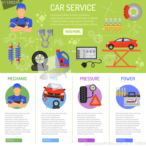 Image of Car Service Infographics