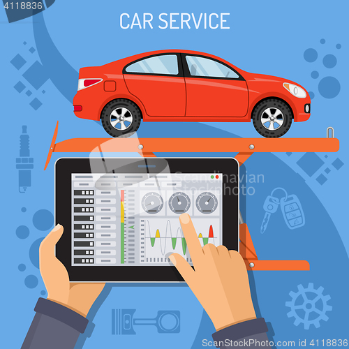 Image of Car Service and Maintenance Concept