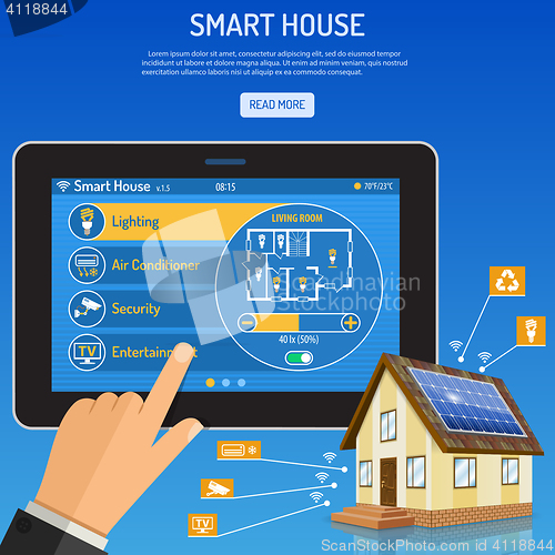 Image of Smart House and internet things