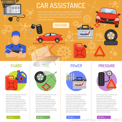 Image of Car Service Infographics