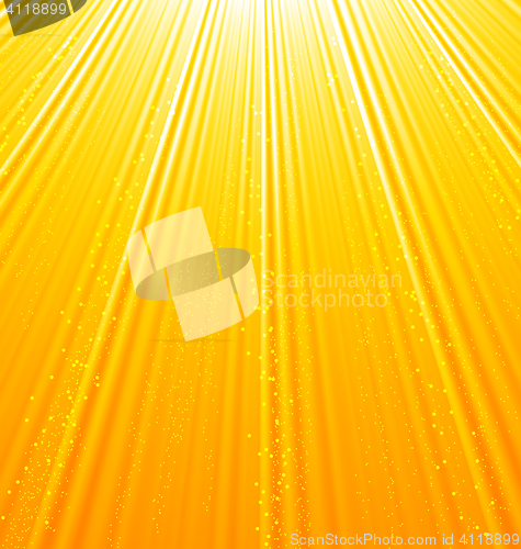 Image of Abstract orange background with sun light rays