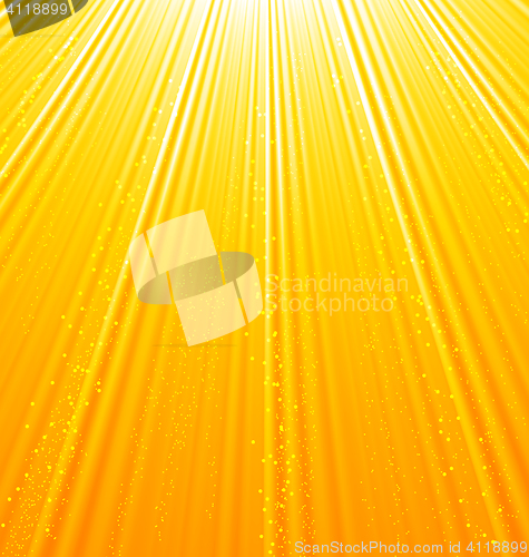 Image of Abstract orange background with sun light rays