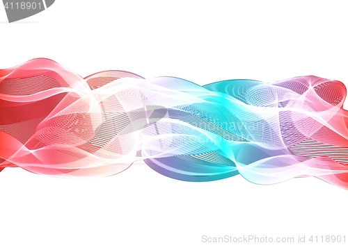 Image of abstract color waves