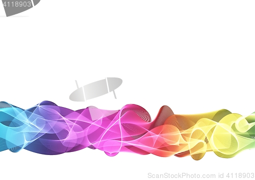 Image of abstract color waves