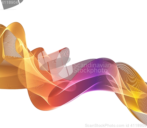 Image of abstract color waves