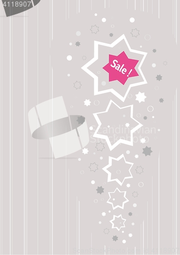 Image of stars as a business advertising for discount sale