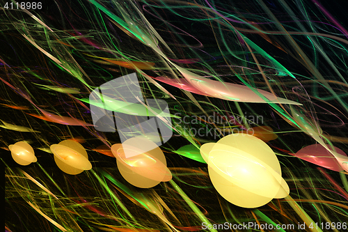 Image of Fractal image \"Glowing balls\"