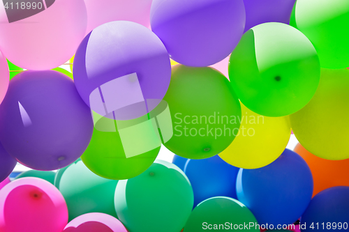 Image of Beautiful balloons, decoration for the holiday.