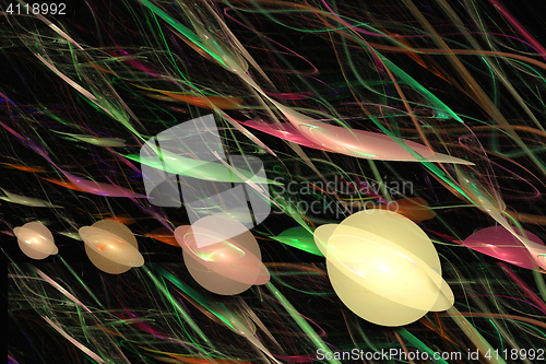 Image of Fractal image \"Glowing balls\"