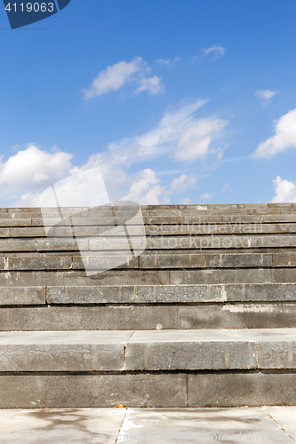 Image of Stairs made of concrete, close-up