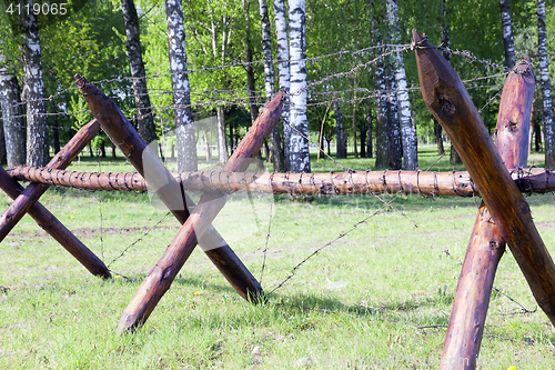 Image of Barbed wire fence