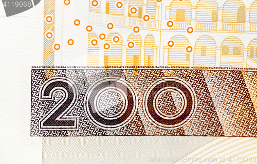 Image of Polish Zloty closeup