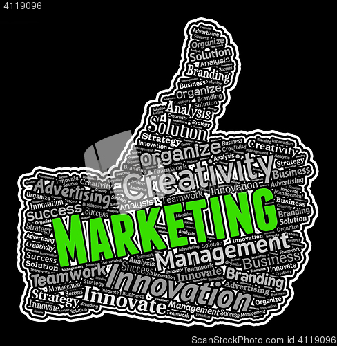 Image of Marketing Thumbs Up Shows Commerce E-Commerce And Advertising