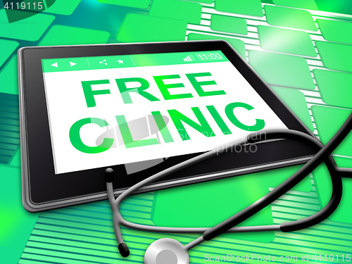 Image of Free Clinic Shows No Cost And Complimentary