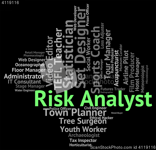 Image of Risk Analyst Represents Work Recruitment And Job
