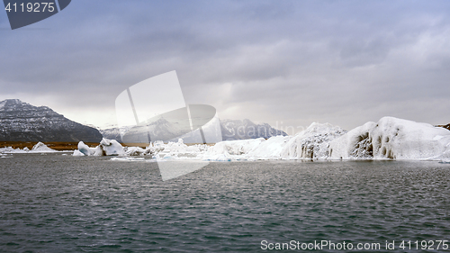 Image of Icebergs at glacier lagoon 