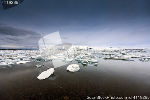 Image of Icebergs at glacier lagoon 