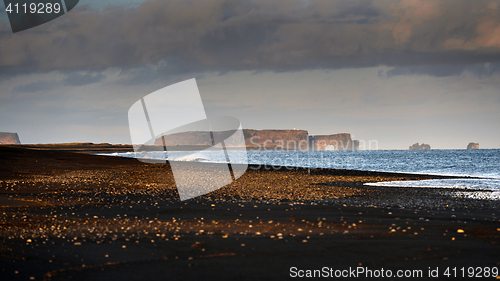 Image of Coastline with black sand