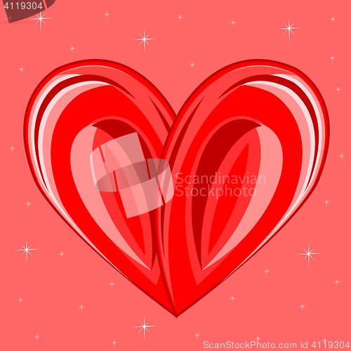 Image of Decorative background with heart