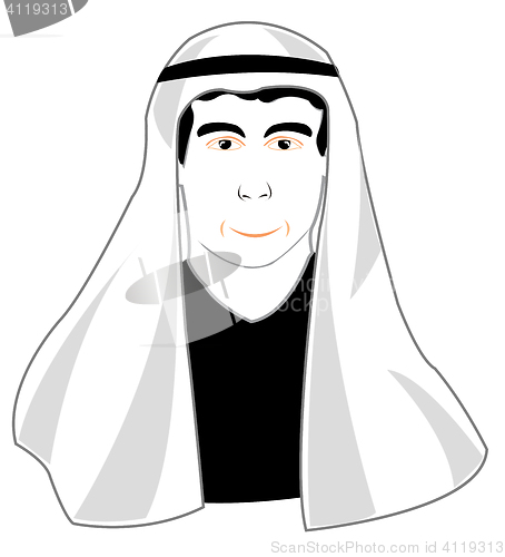 Image of Man in arabic cloth