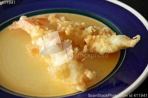 Image of Tempura prawns