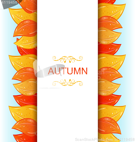 Image of Abstract Autumn Invitation
