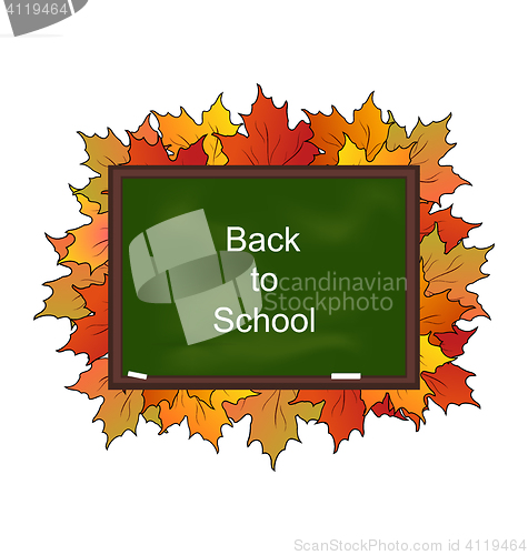 Image of School Board with Maple Leaves