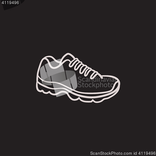 Image of Sneaker sketch icon.