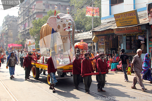 Image of Annual Jain Digamber Procession in Kolkata, India