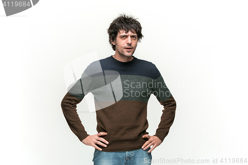 Image of The young man looking at camera