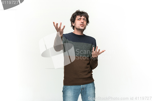 Image of The young man looking at camera
