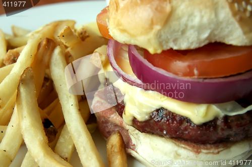 Image of Fancy cheeseburger