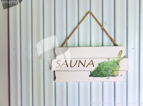 Image of Sauna sign