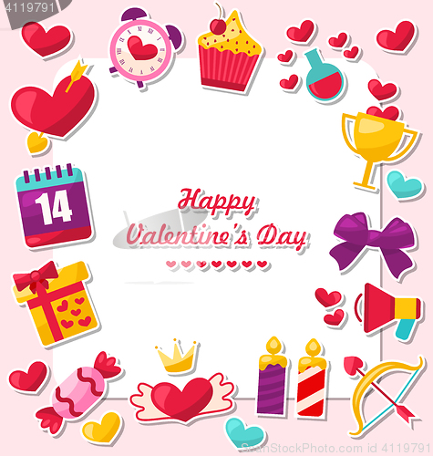 Image of Celebration Card for Valentine\'s Day