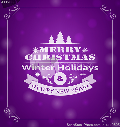 Image of Merry Christmas Wishes, Typography Design