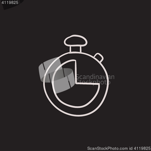 Image of Stopwatch sketch icon.