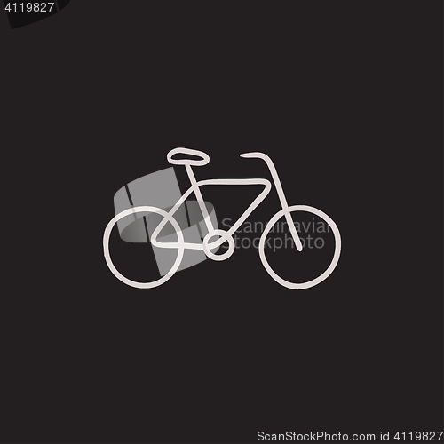 Image of Bicycle sketch icon.