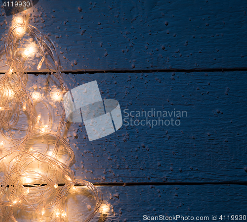 Image of New Year fir from garland