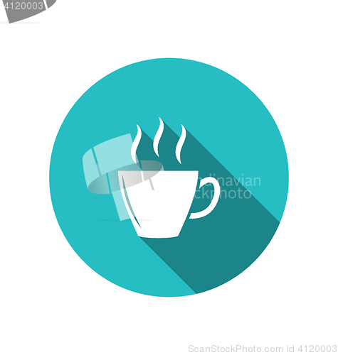 Image of Coffee or tea cup, trendy flat minimal style