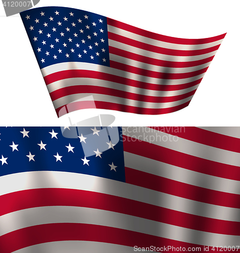 Image of Flags USA Stars and Stripes for Independence Day 4th of July Pat