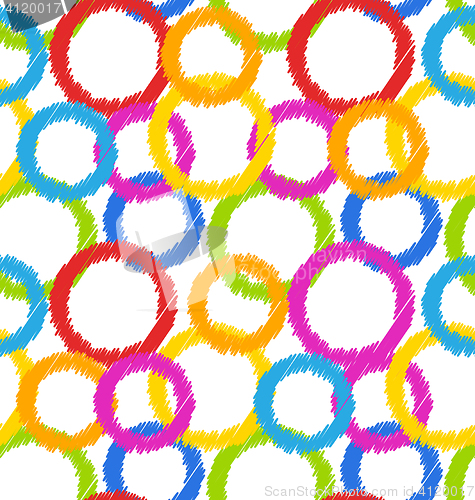Image of Seamless Geometric Texture, Colorful Background