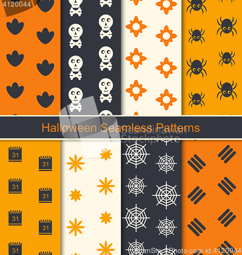 Image of Seamless Textures for Happy Halloween