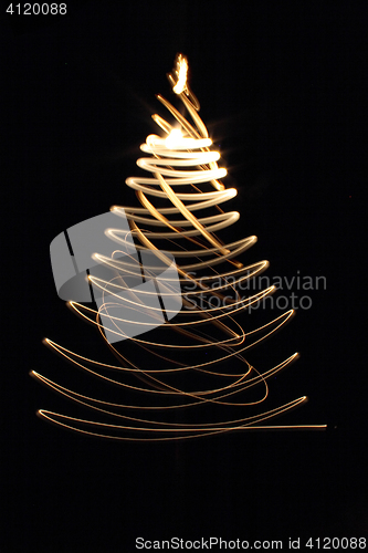 Image of color christmas tree 